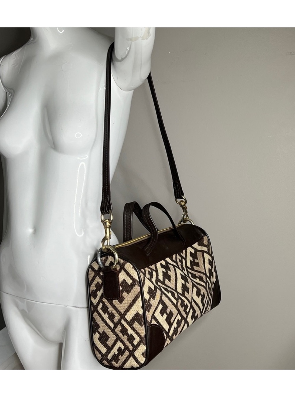 Fendi Zucca Boston Bag - Picture 3 of 13